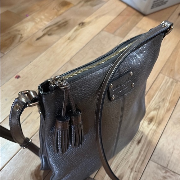 Kate Spade Silver/Bronze Leather Crossbody Bag - Picture 4 of 7